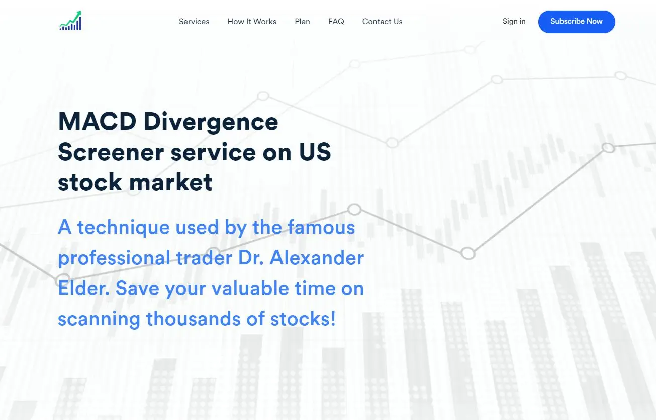 MACD Divergence Scanner service